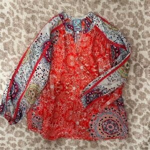 Johnny Was Silk Blouse